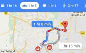 مسیریابی با موتورسیکلت در گوگل مپس