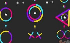 رنگین‌کمان هفت رنگ با بازی Color Switch