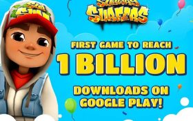 بیش از یک میلیارد دانلود بازی Subway Surfers در پلی استور
